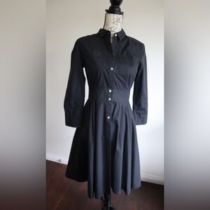 Club Monaco Black Long Sleeve Dress
